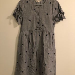 midi patterned dress